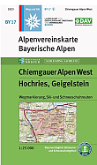 Wandelkaart BY 17 Chiemgauer Alpen West, Hochries, Geigelstein | Alpenvereinskarte