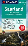 Wandelkaart 825 Saarland, 2 kaarten Kompass