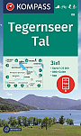 Wandelkaart 08 Tegernsee Schliersee Wendelstein Kompass