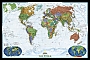 Wandkaart World in staatkundige indeling decorative (Engelstalig) 108 x 75 cm papier | National Geographic Wall Map
