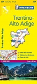 Wegenkaart - Landkaart 354 Trentino Alto Adige - Michelin Local