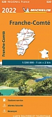 Wegenkaart - Landkaart 520 Franche Comte Jura 2022 - Michelin Region France