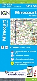 Topografische Wandelkaart van Frankrijk 3417SB - Mirecourt Charmes