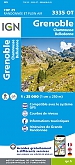 Topografische Wandelkaart van Frankrijk 3335OT - Grenoble - Chamrousse - Belledonne