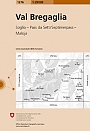 Topografische Wandelkaart Zwitserland 1276 Val Bregaglia Soglio - Pass da Sett/Septimerpass - Maloja - Landeskarte der Schweiz