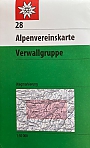 Wandelkaart 28 Verwallgruppe | Alpenvereinskarte