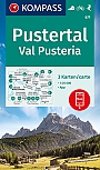 Wandelkaart 671 Pustertal Val Pusteria  Kompass