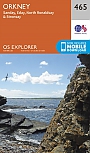 Topografische Wandelkaart 465 Orkney / Sanday / Eday / North Ronaldsay / Stronsay - Explorer Map