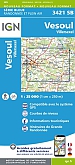 Topografische Wandelkaart van Frankrijk 3421SB - Vesoul Villersexel