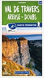 Wandelkaart 16 Val de Travers / Areuse / Doubs | Kummerly + Frey