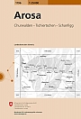Topografische Wandelkaart Zwitserland 1196 Arosa Churwalden - Tschiertschen - Schanfigg - Landeskarte der Schweiz