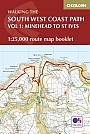 Wandelkaartgids South West Coast Path Map Booklet - Minehead to St Ives deel 1(Zoutpad) | Cicerone