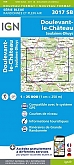 Topografische Wandelkaart van Frankrijk 3017SB - Doulevant-le-Château / Soulaines, Dhuys