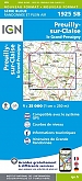 Topografische Wandelkaart van Frankrijk 1925SB - Preuilly-sur-Claise / le Grand-Pressigny