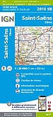Topografische Wandelkaart van Frankrijk 2010SB - St-Saëns / Clères