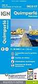 Topografische Wandelkaart van Frankrijk 0620ET - Quimperle, Bannalec, Carnoet, Moelan-sur-Mer, Riec-sur-Belon, Tregunc, Pont-Ave