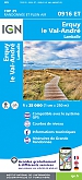Topografische Wandelkaart van Frankrijk 0916ET - Erquy / Le Val-Andre / Lamballe