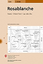 Topografische Wandelkaart Zwitserland 1326 Rosablanche Siviez Mont Fort Lac les Dix - Landeskarte der Schweiz