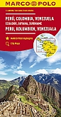Wegenkaart - Landkaart Peru Colombia Venezuela Ecuador Guyana Suriname | Marco Polo Maps