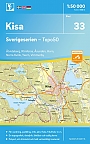Topografische Wandelkaart Zweden 33 Kisa Sverigeserien Topo 50
