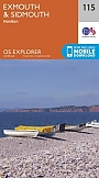 Topografische Wandelkaart 115 Exmouth / Sidmouth - Explorer Map