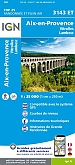 Topografische Wandelkaart van Frankrijk  3143ET - Aix-en-Provence / Vitrolles / Lambesc