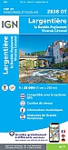 Topografische Wandelkaart van Frankrijk 2838OT - Largentiere / La Bastide-Puylaurent / Vivarais Cevenol