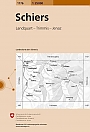 Topografische Wandelkaart Zwitserland 1176 Schiers Landquart - Trimmis - Jenaz - Landeskarte der Schweiz