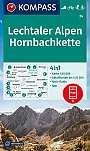 Wandelkaart 24 Lechtaler Alpen, Hornbachkette Kompass