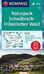 Wandelkaart 773 Naturpark Schwäbisch-Fränkischer Wald Kompass
