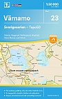 Topografische Wandelkaart Zweden 23 Värnamo Sverigeserien Topo 50