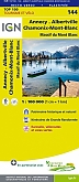 Fietskaart 144 Annecy / Albertville / Chamonix-Mont-Blanc - IGN Top 100 - Tourisme et Velo