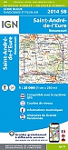 Topografische Wandelkaart van Frankrijk 2014SB - St-Andre-de-l'Eure Nonancourt