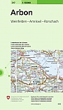 Topografische Wandelkaart Zwitserland 217 Arbon Weinfelden - Amriswil - Rorschach - Landeskarte der Schweiz