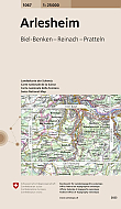 Topografische Wandelkaart Zwitserland 1067 Arlesheim - Landeskarte der Schweiz