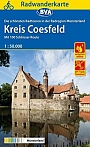 Fietskaart Radregion Münsterland, Kreis Coesfeld mit 100 schlösser | ADFC Regional- und Radwanderkarten - BVA Bielefelder Verlag