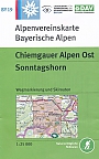 Wandelkaart BY 19 Chiemgauer Alpen Ost, Sonntagshorn Inzell | Alpenvereinskarte