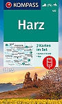 Wandelkaart 450 Harz 2 kaartenset Kompass