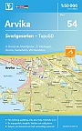Topografische Wandelkaart Zweden 54 Arvika Sverigeserien Topo 50