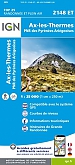 Topografische Wandelkaart van Frankrijk 2148ET - Ax Les Thermes Ussat, Les Cabannes, Ax-Bonascre