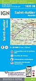 Topografische Wandelkaart van Frankrijk 1835SB - Saint-Astier / Mussidan
