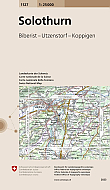 Topografische Wandelkaart Zwitserland 1127 Solothurn Biberist Utzenstorf Koppigen - Landeskarte der Schweiz