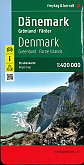Wegenkaart - Landkaart Denemarken en Groenland en Faroer - Freytag & Berndt