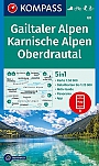 Wandelkaart 60 Gailtaler Alpen, Karnische Alpen, Oberdrautal Kompass