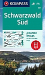 Wandelkaart 887 Schwarzwald Süd | Kompass