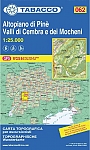Wandelkaart 062 Altopiano di Pinè - Valli di Cembra e dei Mocheni Tabacco