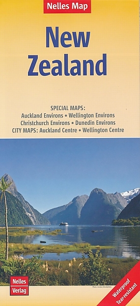 Wegenkaart - Landkaart Nieuw-Zeeland (met Auckland en Wellington) - Nelles Map