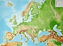 Reliefkaart Europa Europe (Engelstalig) 77cm x 57cm | Georelief