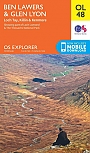 Topografische Wandelkaart OL48 van Groot-Brittannië (1:25.000) Ben Lawers & Glen Lyon / Loch Tay- Explorer Map OL 48