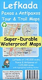 Wandelkaart Lefkada Paxos en Antipaxos Tour & Trail Super-Durable Map | Discovery Walking